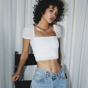 Princess Polly City Lights Crop Top (Never worn!)